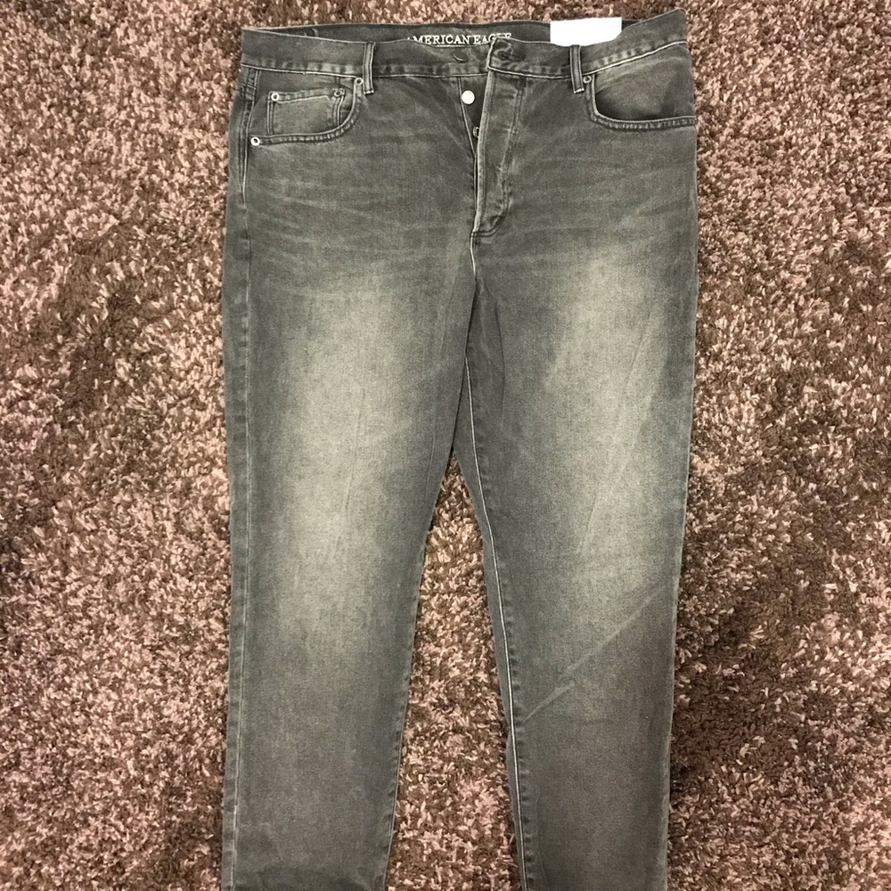 American Eagle faded black jeans